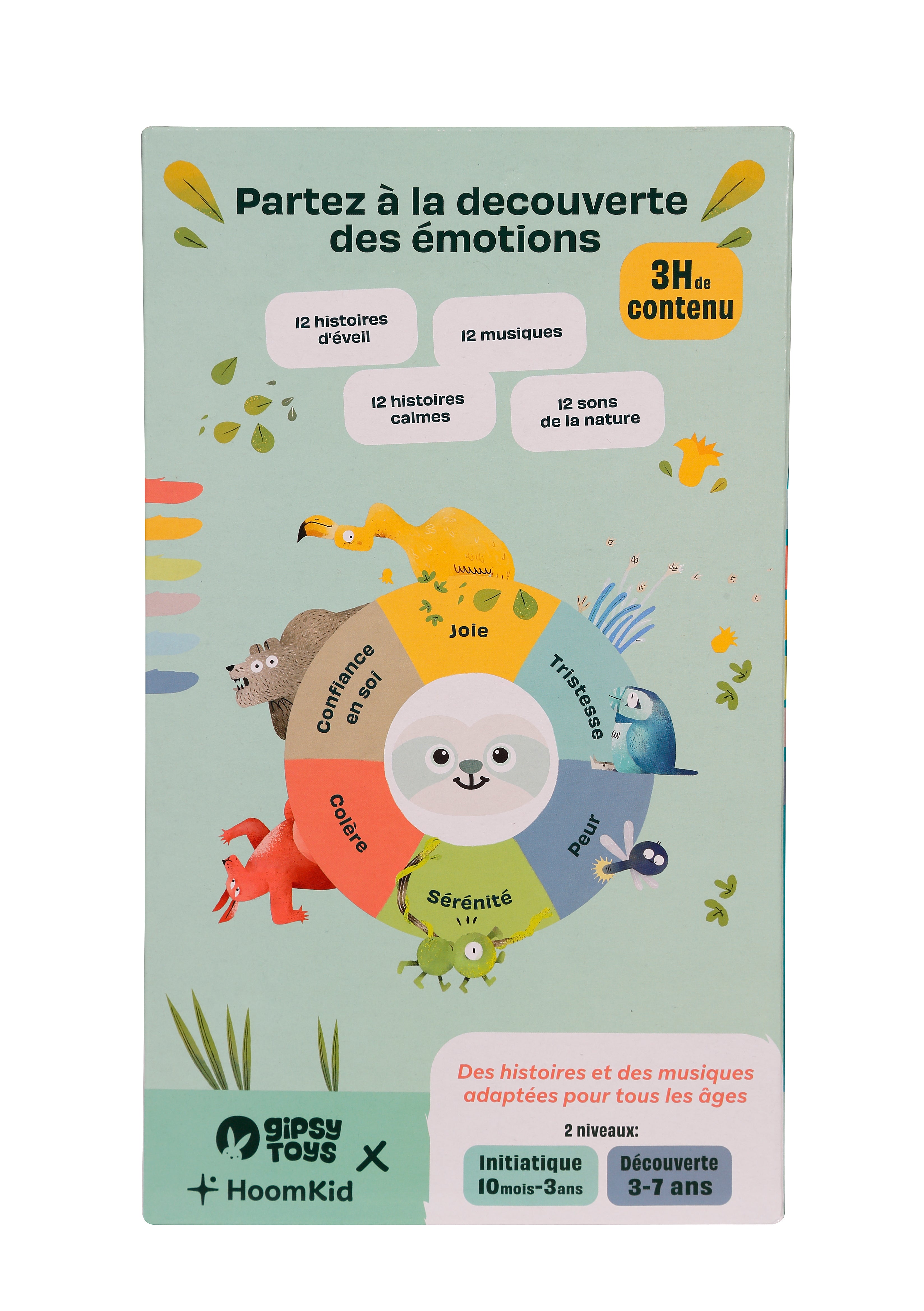Siméon, Mon Conteur d'Emotions - Peluche interactive musicale et conteuse  d'histoires - 28 cm
